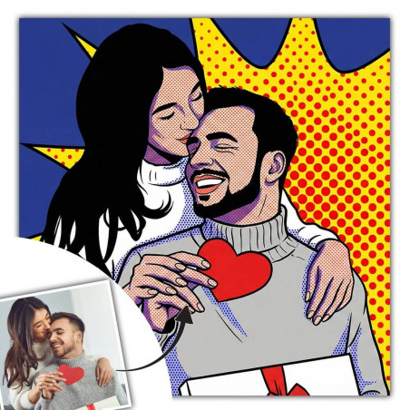 Quadro personalizzato Pop Art comics