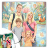 Quadro personalizzato stile fiaba per bambini
