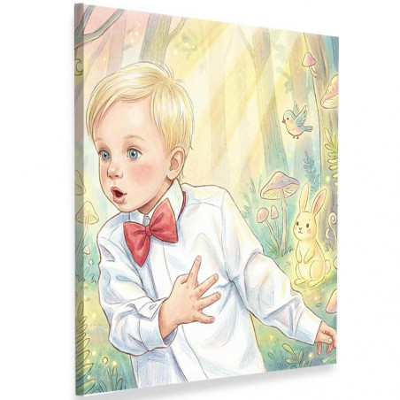 Quadro personalizzato stile fiaba per bambini