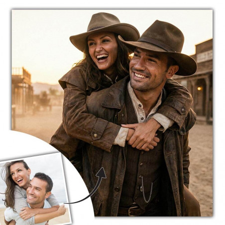 Quadro personalizzato in stile cowboy