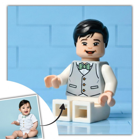 Quadro foto figurine a mattoncini