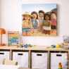 Quadro foto figurine a mattoncini