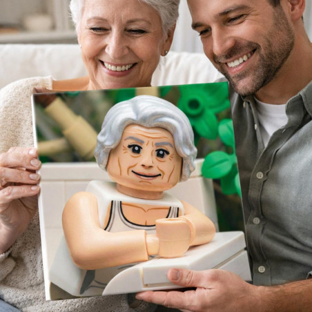Quadro foto figurine a mattoncini
