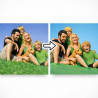 Quadro fotografico effetto pasta modellabile