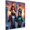 Quadro fotografico personalizzato stile supereroe