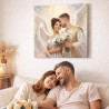 Quadro personalizzato coppia stile Cupido