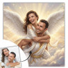 Quadro personalizzato coppia stile Cupido