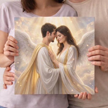 Quadro personalizzato coppia stile Cupido