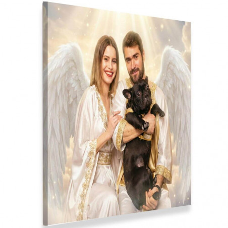 Quadro personalizzato coppia stile Cupido