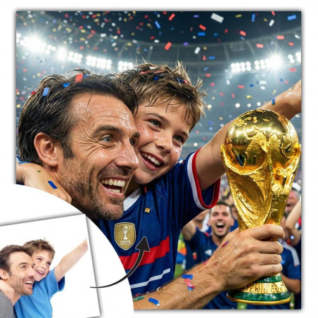 Quadro calcio celebrazione