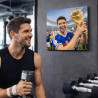 Quadro calcio celebrazione