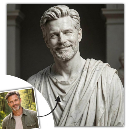 Ritratto statua di marmo personalizzato