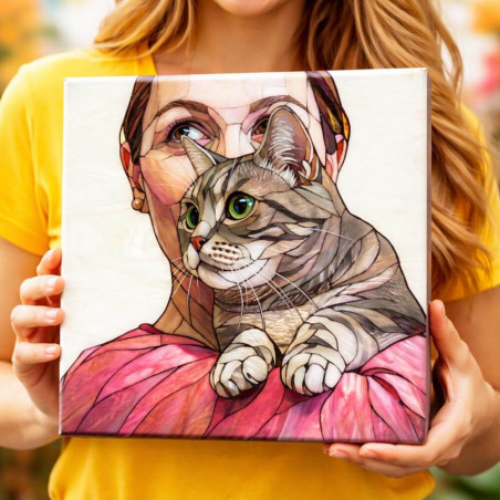 Quadro mosaico di vetro personalizzato