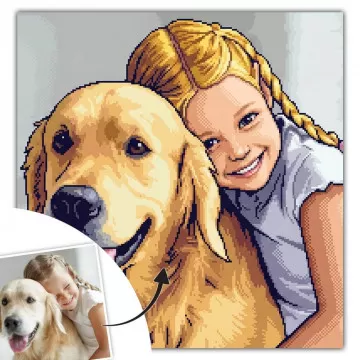 Quadro Pixel Art personalizzato