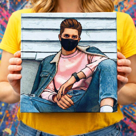 Quadro Pixel Art personalizzato