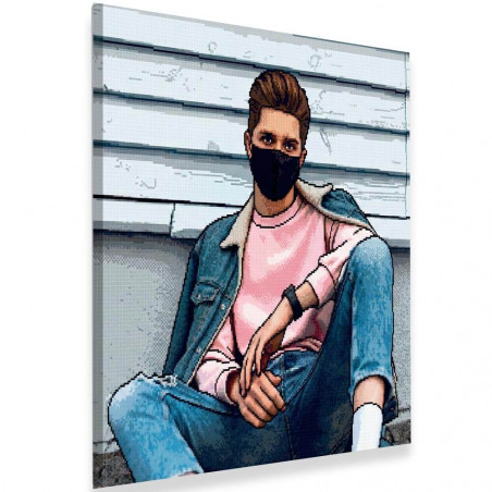 Quadro Pixel Art personalizzato