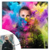 Quadro fotografico esplosione di colori