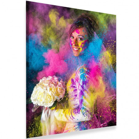 Quadro fotografico esplosione di colori