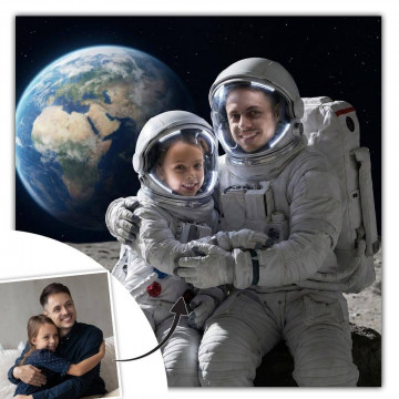 Quadro astronauta personalizzato