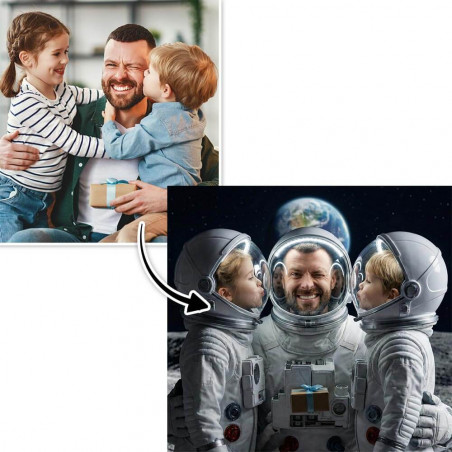 Quadro astronauta personalizzato