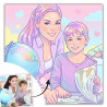 Quadro Kawaii pastel personalizzato