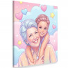 Quadro Kawaii pastel personalizzato