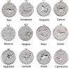Collana di Astrologia Argento inciso