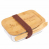 Lunch box in vetro con parole d'amore personalizzate