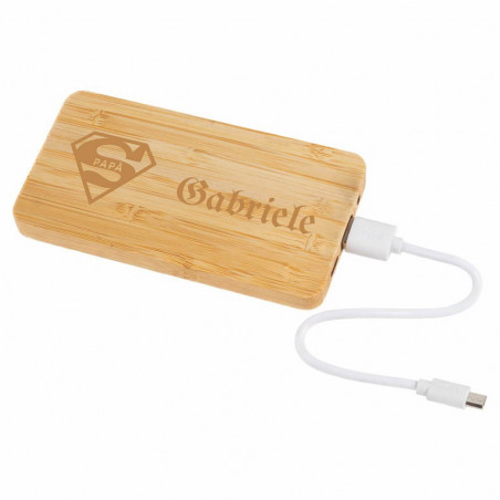 Batteria power bank con incisione “parole d'amore”