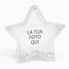 Globo di neve stellato personalizzabile.