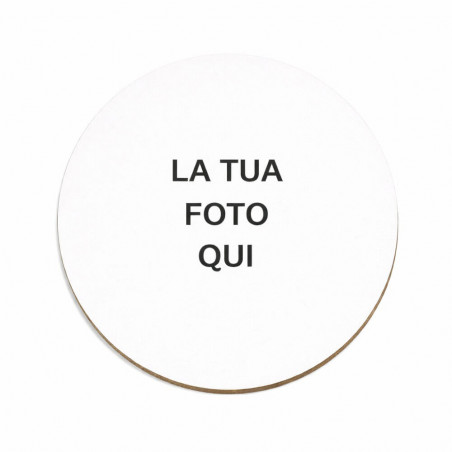 Biancheria di vetro rotonda per personalizzare.