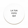 Biancheria di vetro rotonda per personalizzare.