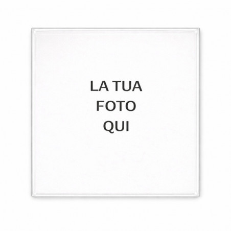 Sottobicchiere in vetro la tua foto