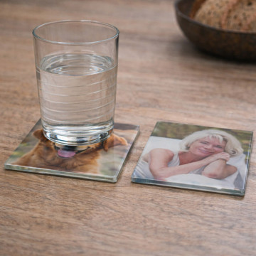 Sottobicchiere in vetro personalizzato