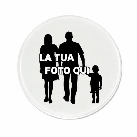 Bicchiere rotondo sotto vetro foto