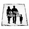 Sotto vetro ardesia quadrato foto