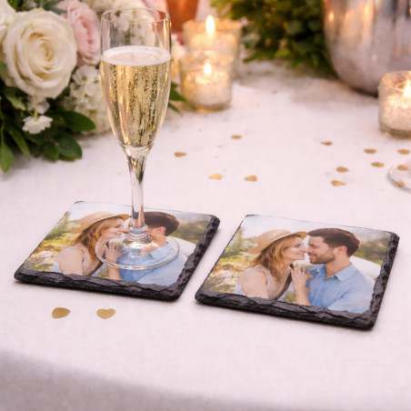 Sottobicchiere in ardesia personalizzato