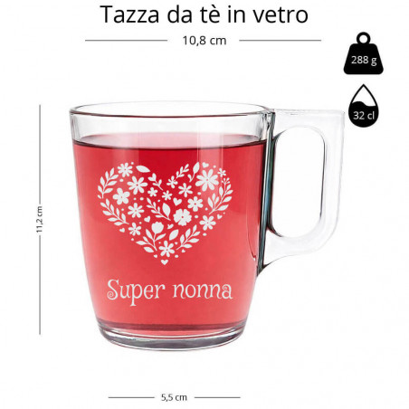 tazza da tè in vetro