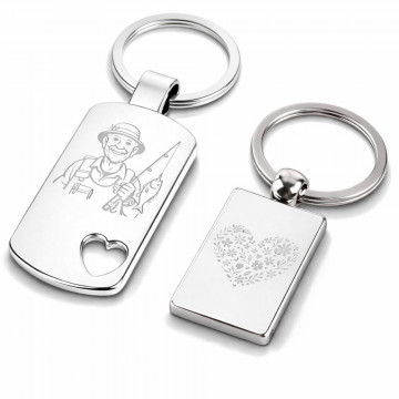 Portachiavi Incisi Nonno & Nonna – Regalo Personalizzato