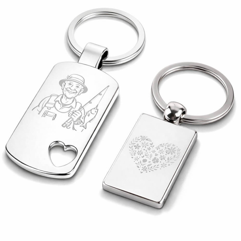 Portachiavi Incisi Nonno & Nonna – Regalo Personalizzato
