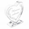 Cuore in vetro personalizzato per la nonna