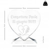 dimensioni cuore in vetro comunione inciso