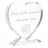Cuore di vetro personalizzato