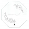 Cornice in vetro originale con fiori da personalizzare