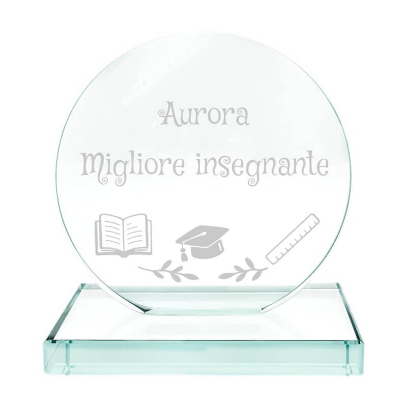 Trofeo personalizzato per insegnanti | Regalo di fine anno