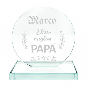 Trofeo miglior papà personalizzato | Regalo per la festa del papà