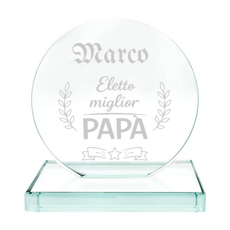 Trofeo miglior papà personalizzato | Regalo per la festa del papà
