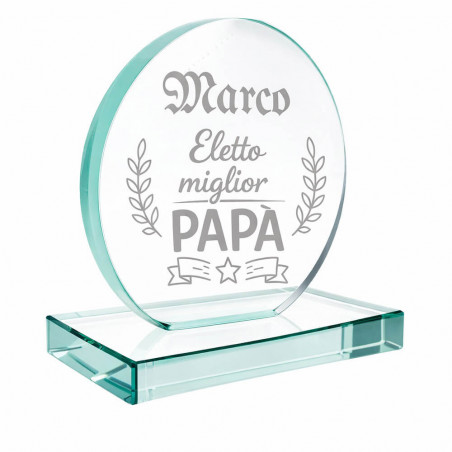 Trofeo miglior papà personalizzato