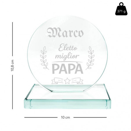 Trofeo miglior papà personalizzato