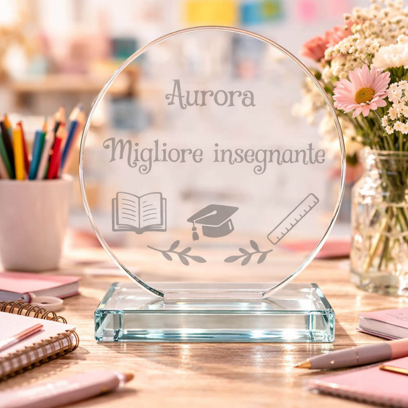 Trofeo personalizzato per insegnanti